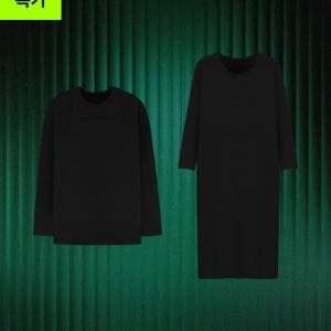 [블프특가] 티안나 롱슬리브 티셔츠&원피스 SET