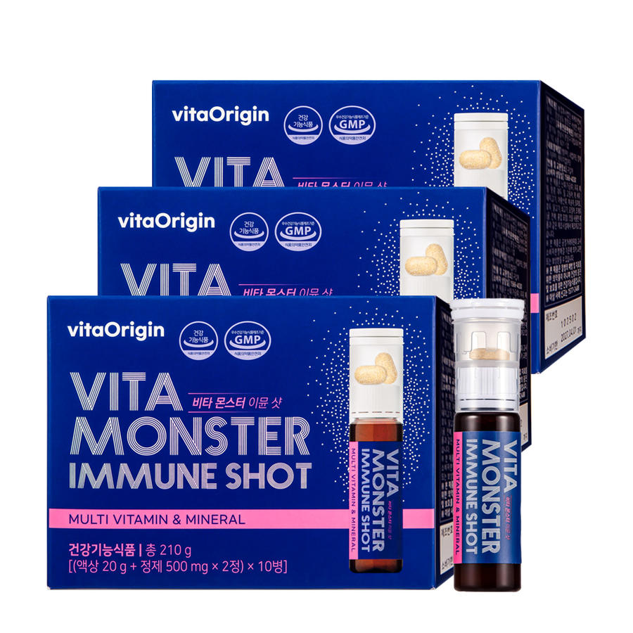 비타오리진 비타 몬스터 이뮨 샷 10입, 3개