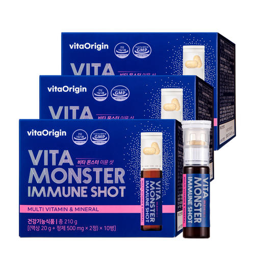 비타오리진 비타 몬스터 이뮨 샷 10입, 3개