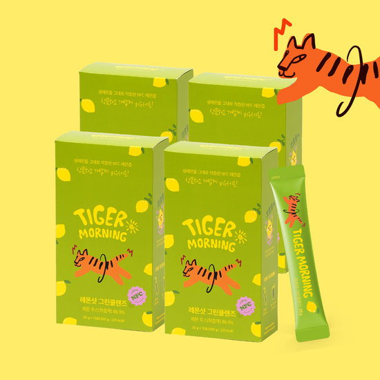 타이거모닝 레몬샷 그린<b>클렌즈</b> 4박스(20gx60포)