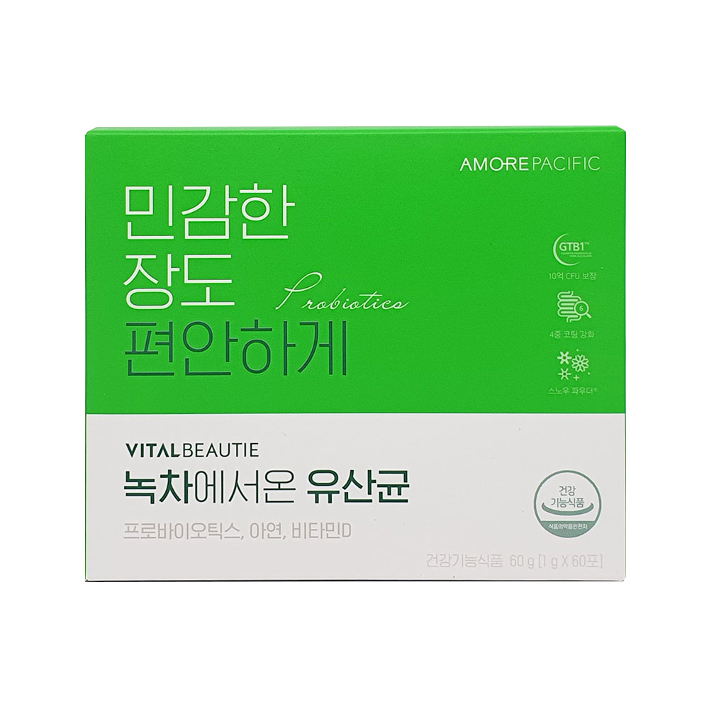 <b>바이탈뷰티</b> <b>바이탈뷰티 녹차에서 온 유산균</b> 60포
