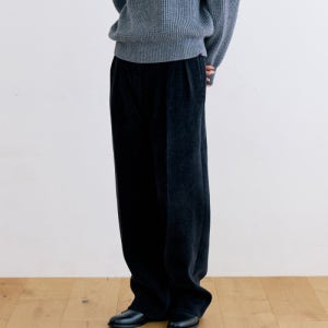 [노티아] VELVET CORDUROY PANTS - BLACK NTW2VW1PT003-BL