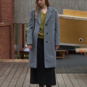 [앤니즈] Mond single long coat (gray) 25WINTER10