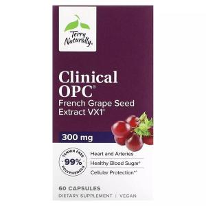 <b>테리내추럴리</b> 클리니컬 OPC 300 mg 포도씨 추출물 60 캡슐 442486