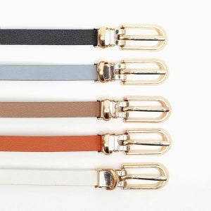 [하프클럽]모노무드 아임레더 여성 가죽 벨트 5p세트 S-9 원피스 얇은벨트