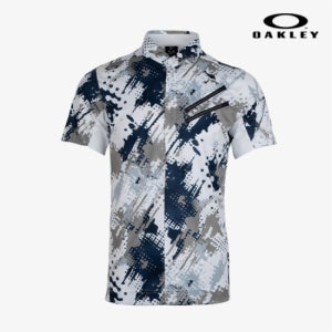 (오클리) 오클리 스컬 남자 반팔 카라 티셔츠 골프연습복
