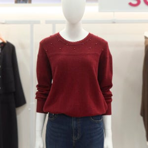 숲 진주 포인트 라운드 니트(OBALKT3) 모다아울렛 대구점