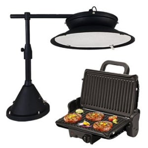 후드콘 국산 이동식후드 + 전기그릴 [E_1세트] / 테팔 연기 냄새 삼겹살 고기 굽는 자취 테이블