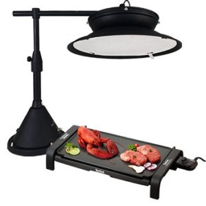 후드콘 국산 이동식후드 + 전기그릴 [E_3세트]/테팔 연기 냄새 없는 삼겹살 고기 굽는 자취 원룸