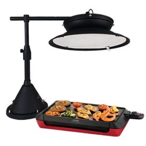 후드콘 국산 휴대용후드 + 전기그릴 [E_2세트]/테팔 연기 냄새 없는 삼겹살 고기 굽는 자취 원룸