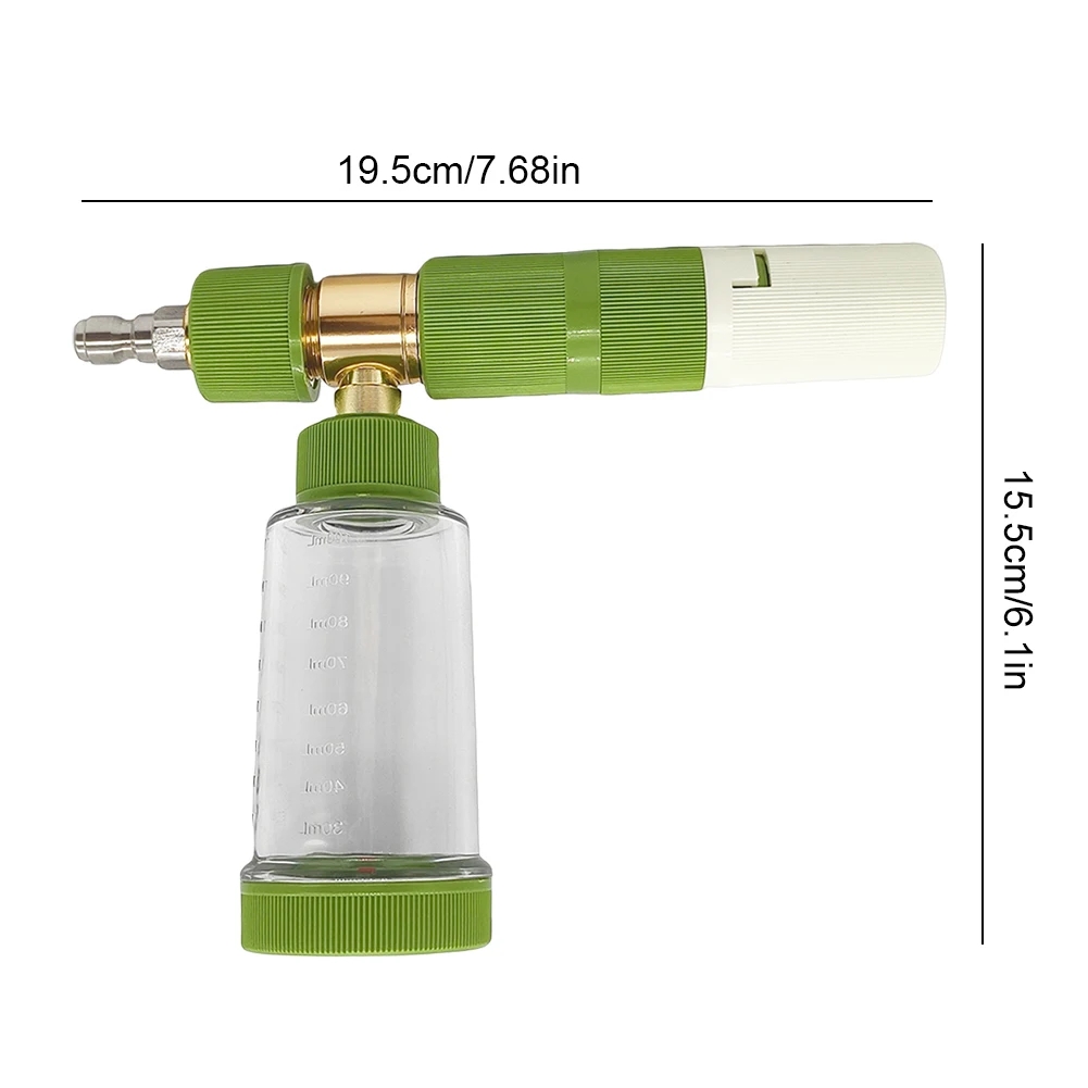 <b>화장실</b>스프레이건 100ML 워터 폼 포트 14인치 퀵 커넥터 자동차 세차용 고압 스노우 랜스 SUV  02 <b>GRN</b>  01