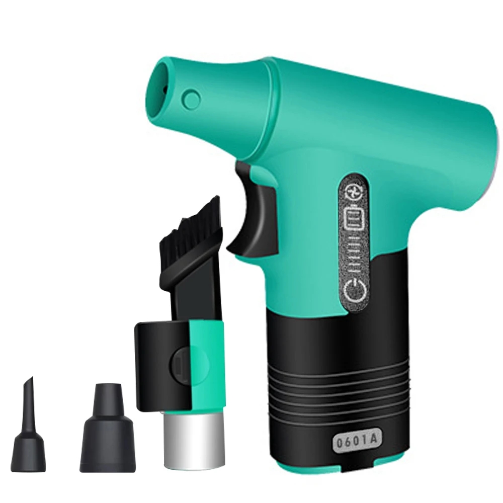 <b>화장실</b>스프레이건 브러시리스 제트 선풍기 고출력 팬 먼지 압축 공기 휴대용 흡입 3 단 속도 120000  03 <b>GRN</b>  01