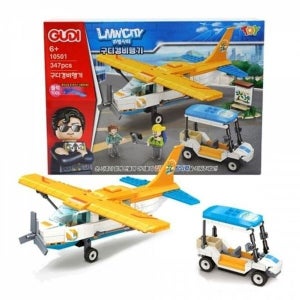 [하프클럽]모노무드 호환블럭 어린이완구 블럭 경비행기 리빙시티 어