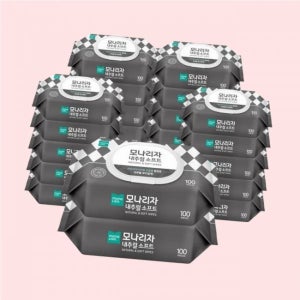 모나리자 대용량 내추럴 소프트 물티슈 100매 x 12+12개 총24개 2224892169 4006288