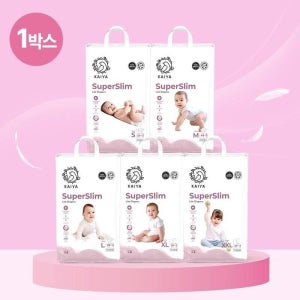 1박스카이야 슈퍼슬림 라이트 기저귀 밴드 팬티 공용 4팩