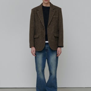 애니타임로릭 Daisy Over Sized Blazer-Brown