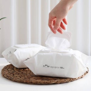 시치미 쓱 아기물티슈 50gsm 화이트 캡형 100매 x 20팩