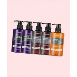 쿤달 5개 허니 마카다 퓨어 샴푸 500ml 2개 + 트리트먼트 바디워시 1개 3897282