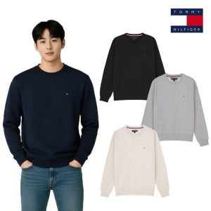 타미힐피거 [타미힐피거] 남녀공용 기모 맨투맨 4색상 78JB341