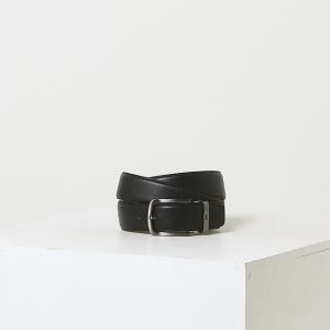 [롯데백화점] 닥스 ACC [선물포장/쇼핑백동봉]블랙 가죽 버클 DD로고 비조벨트 DBBE2F045BK LE1216335587