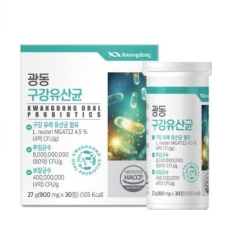 광동 구강유산균 900mg x 30정, 1개