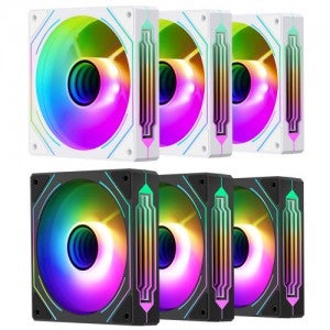 Segotep HB12 리버스 ARGB PWM (3팩, 블랙)