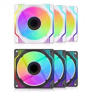 AONE STORM INFINITY RGB 120 (3팩, 화이트)
