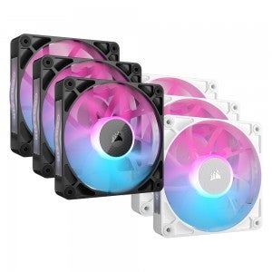 CORSAIR iCUE LINK RX120 RGB STARTER KIT (BLACK)