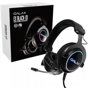 갤럭시 갤라즈 GALAX EX BLACK 01 가상 7.1채널 RGB 게이밍 헤드셋