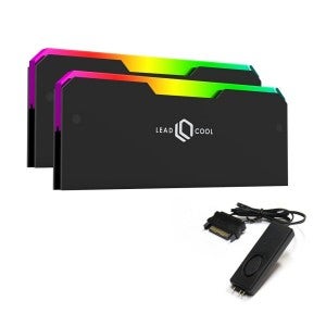 LEADCOOL RH-1 EVO ARGB 메모리 방열판 블랙 KIT (컨트롤러/2팩)
