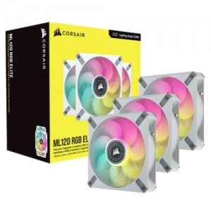 CORSAIR iCUE ML120 RGB ELITE (컨트롤러/3팩, WHITE)
