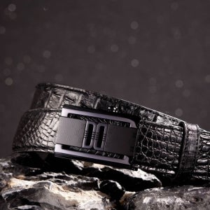 닥스 ACC [26SS] [Premium][CAIMAN] 블랙 프리미엄 악어가죽 자동벨트 DBBE6E760BK