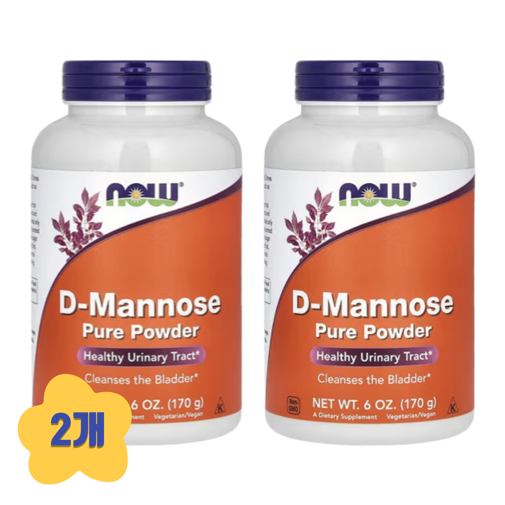 (2개) 나우푸드 디만노스 D<b>마노스 퓨어 파우더</b> 170g