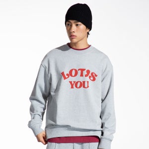 [라츠] 라츠 헤비웨이트 스웨트셔츠 문그레이