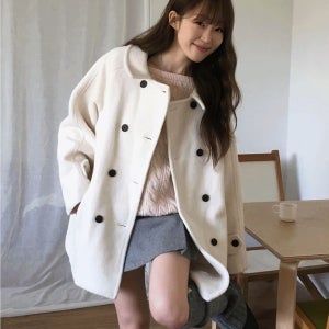 [레터프롬문] [셀렉티드코트][하프코트 베스트] 멜리아 헤어리 울 하프 코트 ( 2 colors )