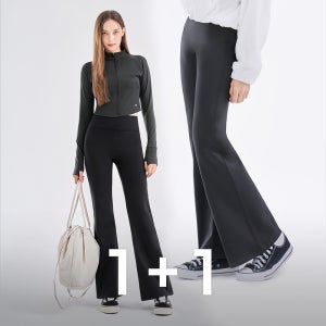 제로 긴바지 기모 부츠컷 스포츠 팬츠 1+1 요가하의