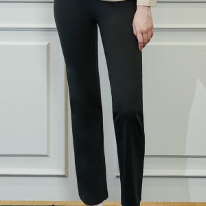 제로 윈터 스트레잇 기모팬츠 필라테스하의 필라테스바지 블랙 요가웨어