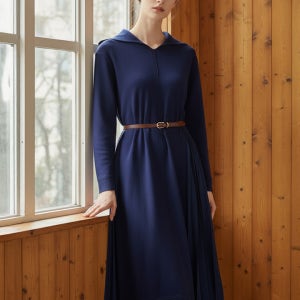 [ENC] 사이드배색 세일러카라 니트원피스 (ENOK13941B)