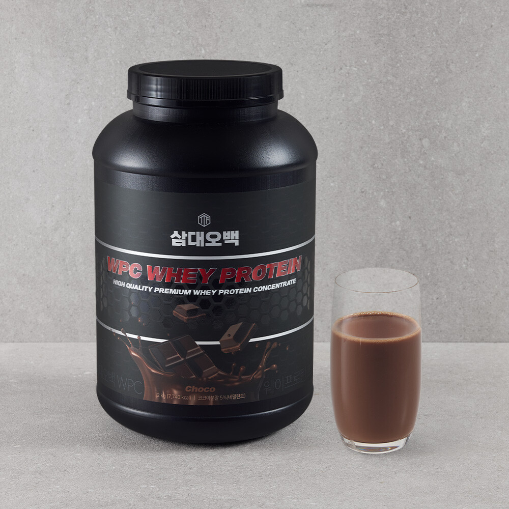 삼대오백 삼대오백 WPC <b>프로틴</b> 웨이 <b>단백질</b> 근육 보충제 초코맛 2kg x 1통