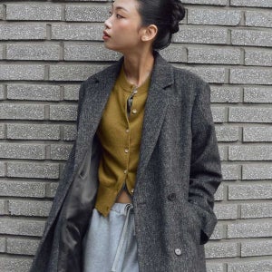 [오아이오아이컬렉션] 더블 브레스트 울 롱 코트 [GREY]