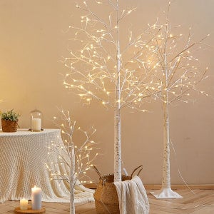 [하우쎈스] 크리스마스트리 자작나무 LED 감성트리 60cm~210cm- 6size