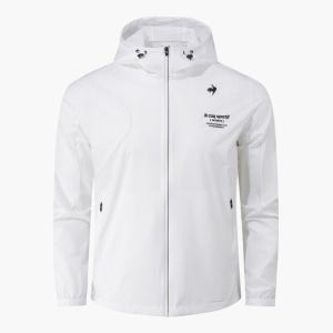[르꼬끄스포르티브] 유니 르 아이스 레귤러핏 바람막이 자켓 - 화이트(QQ223EJK41)