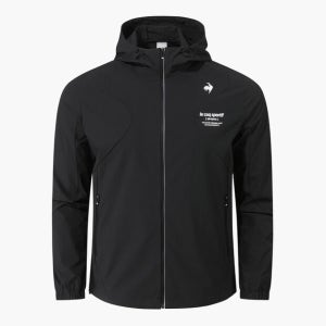 [르꼬끄스포르티브] 유니 르 아이스 레귤러핏 바람막이 자켓 - 블랙(QQ223EJK41)