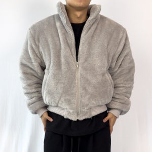 [파시엔시아] 와이드 숄더 후리스 숏 패딩 자켓 PNFW-018