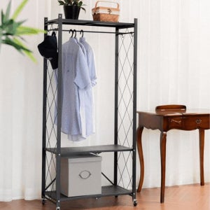 [리노아트로] [심플 디자인 폴딩 행거💖] 집꾸미기 원룸 자취👍 기숙사 사무실 카페 매장 다용도