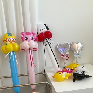 미니 캐릭터 풍선 한송이 꽃다발 졸업식 입학식 시나모롤, 파티하람
