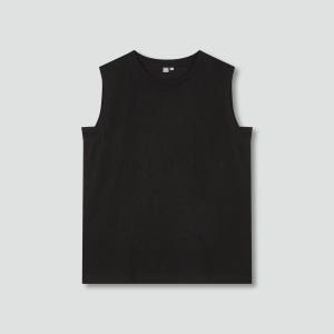 [자주] 여 슬럽 민소매 티셔츠 - 블랙 (J115201307)