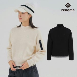 레노마골프 레노마 골프 여성 겨울 울혼방 소매포켓 방풍 니트 M/8202 CA3804069