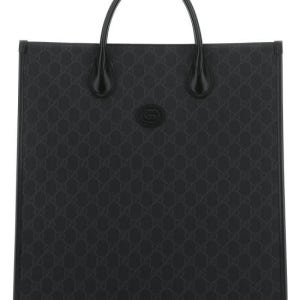 구찌 블랙 인터로킹 G 미디움 토트백 674155 92THN 1000 25SS 67415592THN PRINTED 147708630