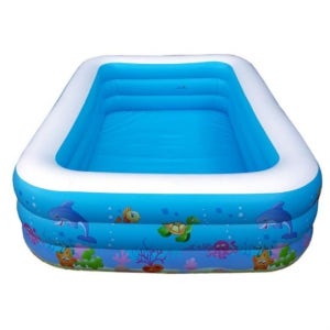 INTIME풀장305cm 초대형 풀장 핸드펌프세트 물놀이 간이수영장 가정용 유아 어린이 키즈